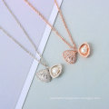 925 sterling silver rose gold shell pearl necklace